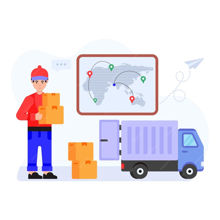 Shipping service illustration